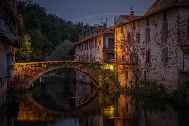 river, architecture, water