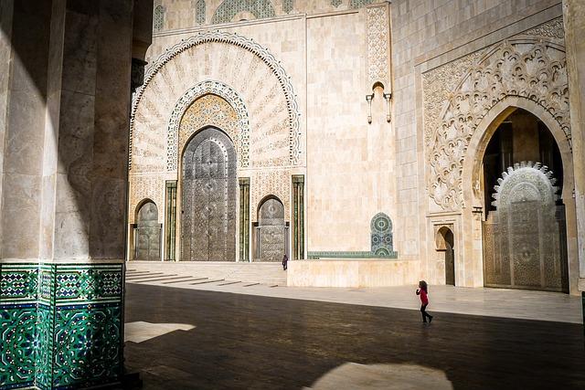 mosque hassan, morocco, architecture